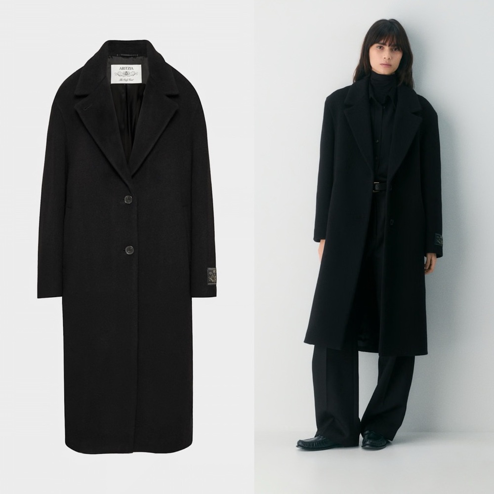 ARITZIA Wilfred THE ONLY COAT Black XXS